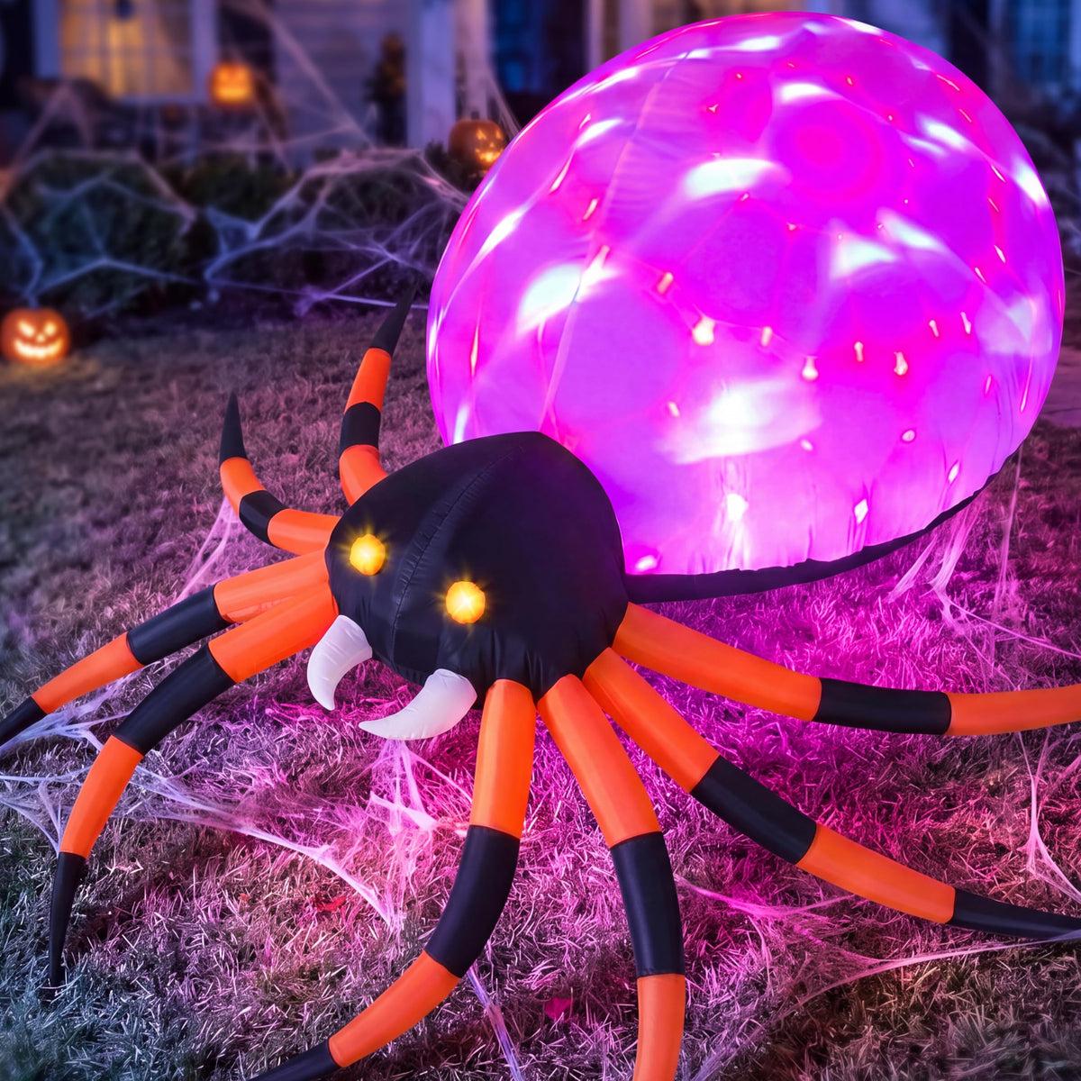 8 FT Inflatable Giant Spider Outdoor Decoration S44978