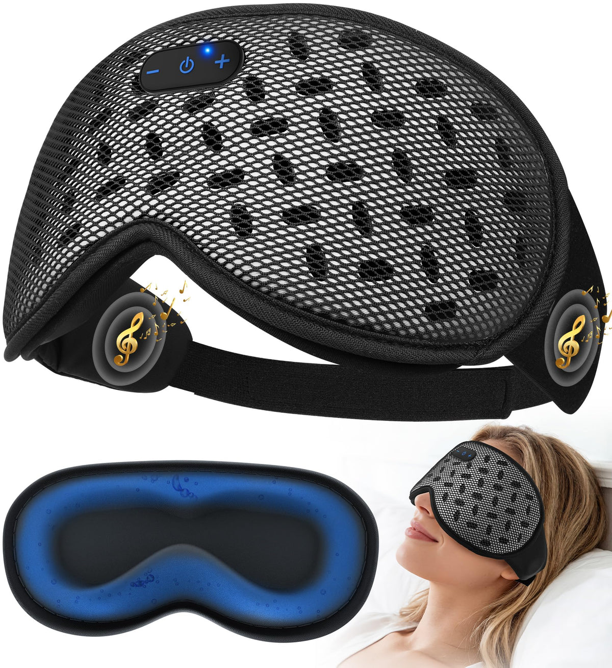 Bluetooth Cooling Weighted Sleep Mask I24519