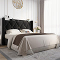 Queen Bed Frame with Storage Headboard C9680