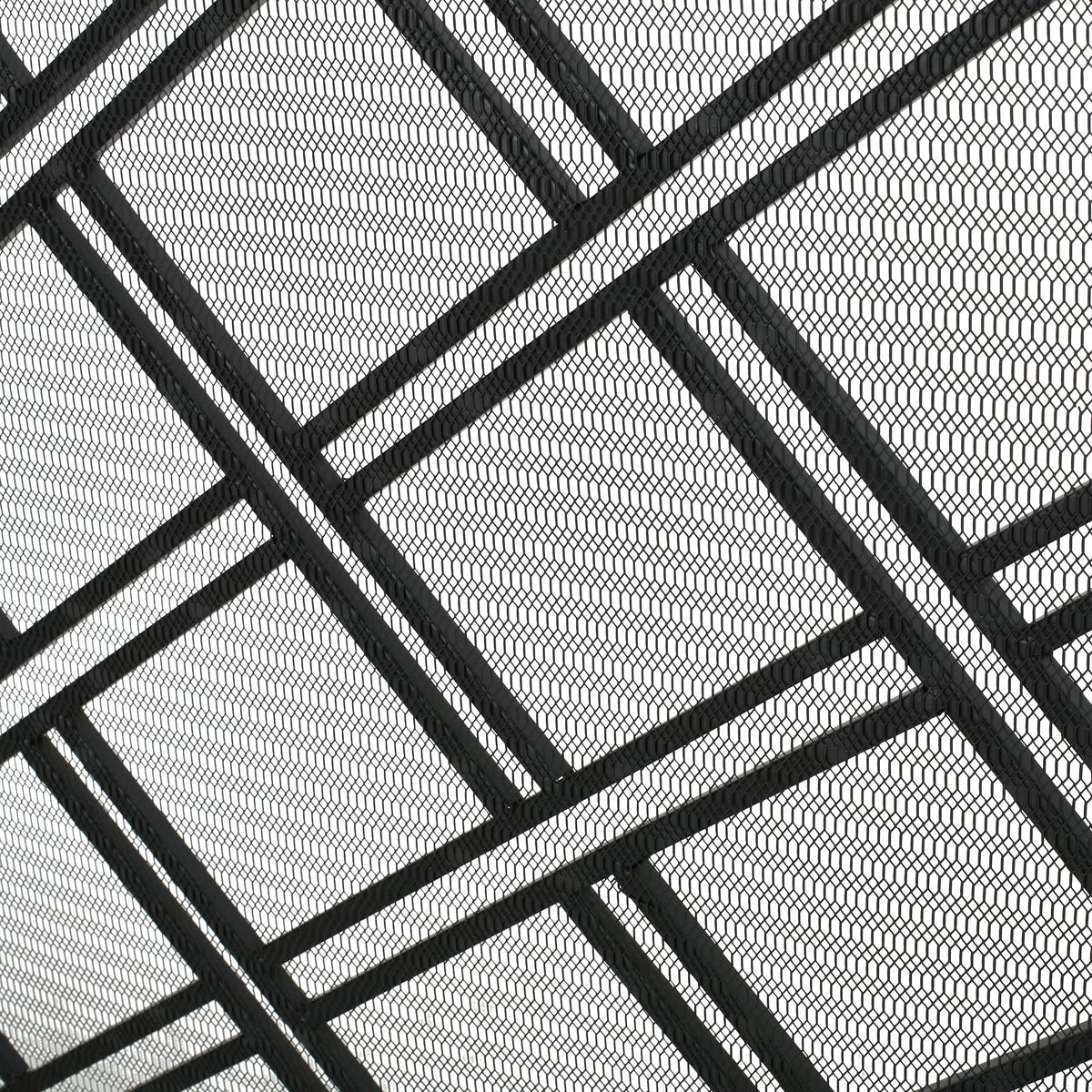 Black Wrought Iron Fireplace Screen Z643646